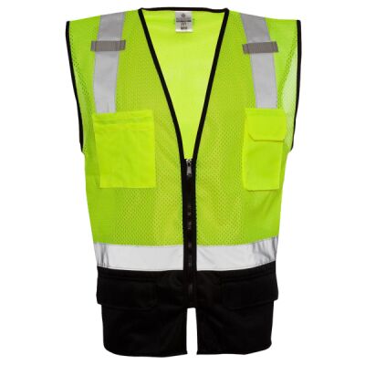 Unisex Black Bottom Mesh Class 2 Vest Thumbnail