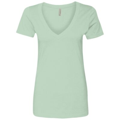 Women’s CVC Deep V-Neck T-Shirt Thumbnail